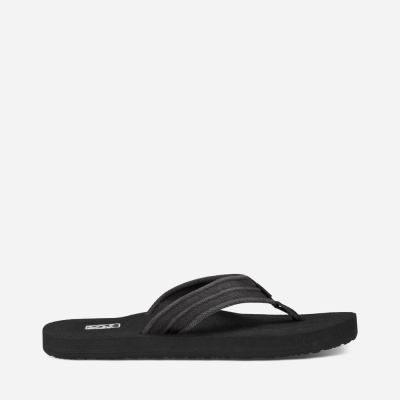 Teva Mush II Canvas - Men's Teva Flip Flops - Grey | India (DOWM35760)